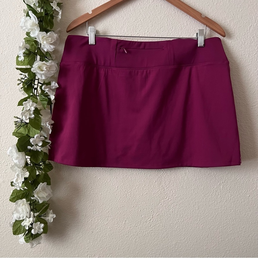 Tommy Bahama Dark Pink UPF 50 Golf Tennis Active Golf Skort Skirt - Picture 10 of 11